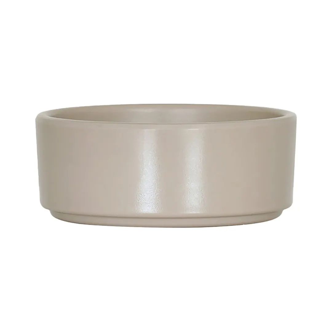 Cal-Mil 22027-125 Hudson Ramekin, 4" Dia. X 1.5"H, Round, Melamine, Taupe, Dishwasher Safe