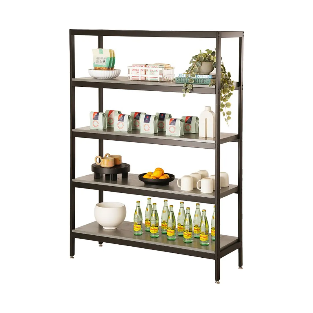 Cal-Mil 23414-48-83 Merchandiser Rack, 48"W X 16"D X 72"H (4) Tier, Ashwood