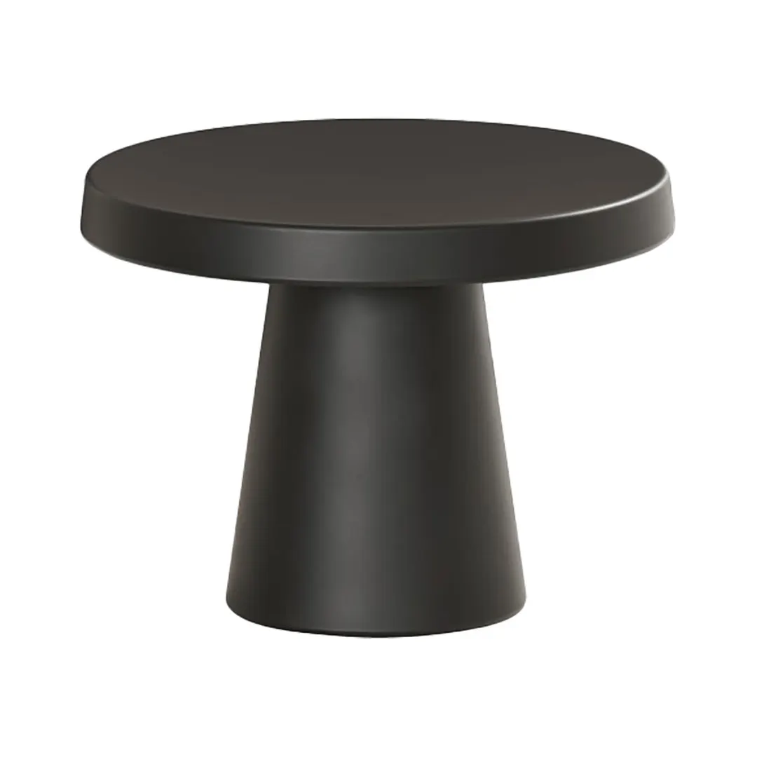 Cal-Mil 23755-127-13 Black Melamine Pedestal, 12.25" Dia x 7.25" H, 5"-9"