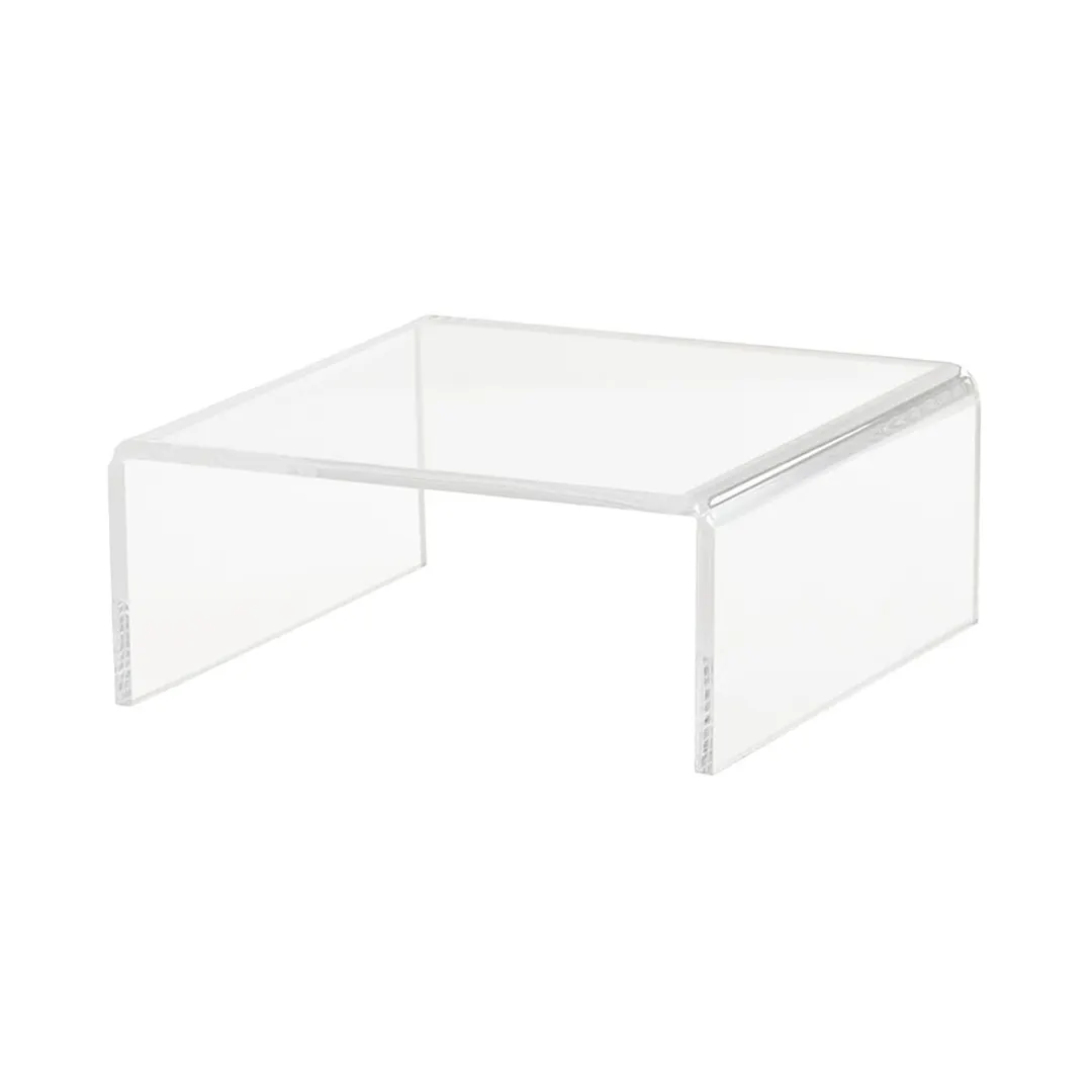 Cal-Mil 23817-5-12 U-Style Riser, 12"W X 12"D X 5"H, Acrylic
