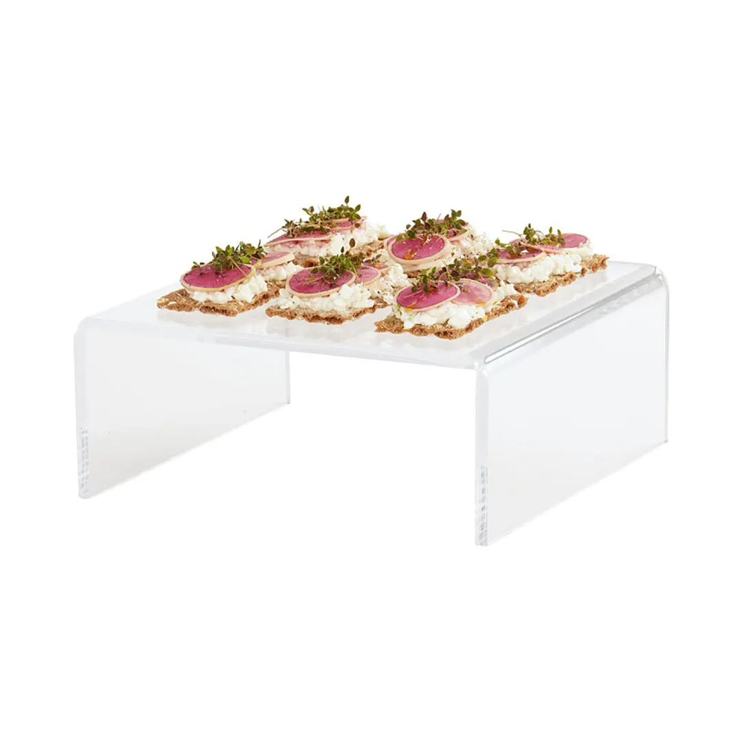 Cal-Mil 23817-5-12 U-Style Riser, 12"W X 12"D X 5"H, Acrylic