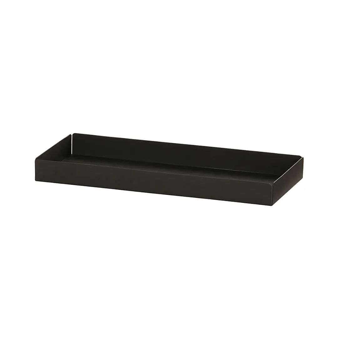 Cal-Mil 23824-13 Onyx Condiment Holder, 4.5"W X 11.25"D X 1"H, Black Powder-Coated Metal