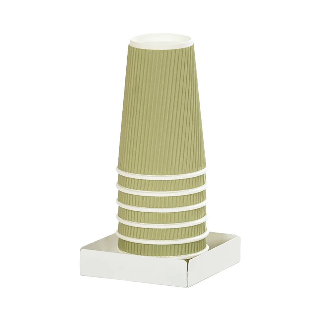 Cal-Mil 23825-15 Juno Condiment Holder, 4.5"W X 4.5"D X 1"H, White Powder-Coated Metal