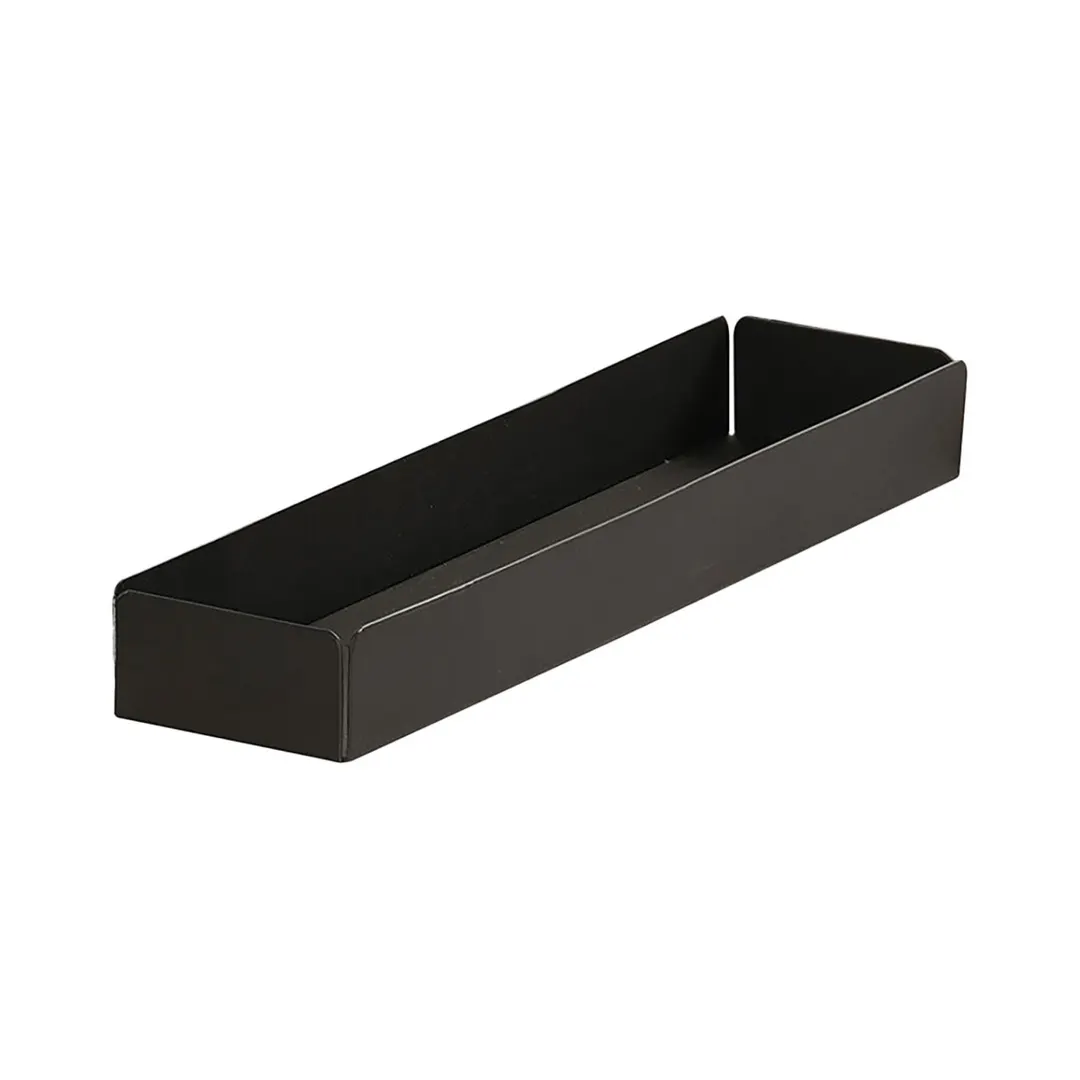 Cal-Mil 23826-13 Onyx Condiment Holder, 9"W X 2.25"D X 1"H, Black Powder-Coated Metal