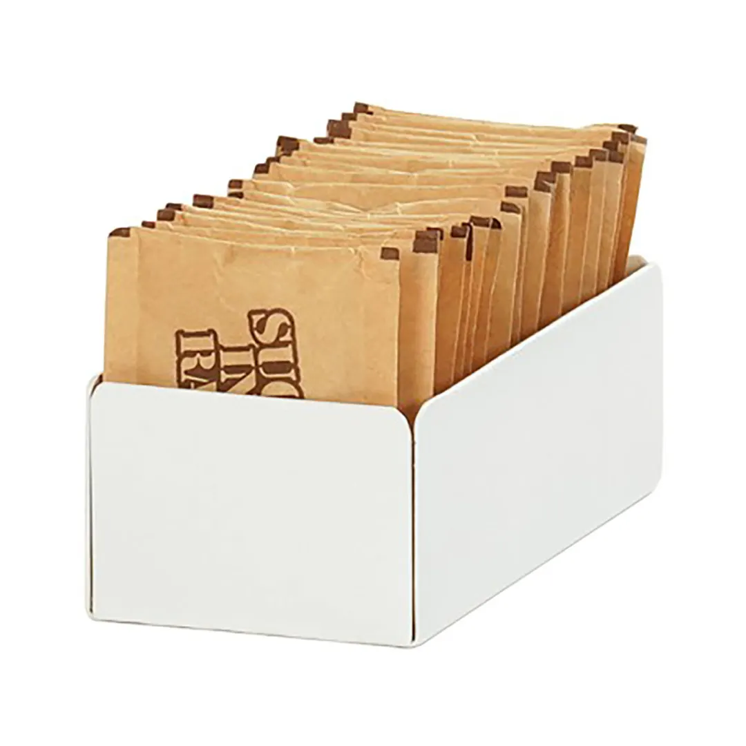 Cal-Mil 23827-15 Juno Condiment Holder, 4.5"W X 2.25"D X 1.5"H, White Powder-Coated Metal