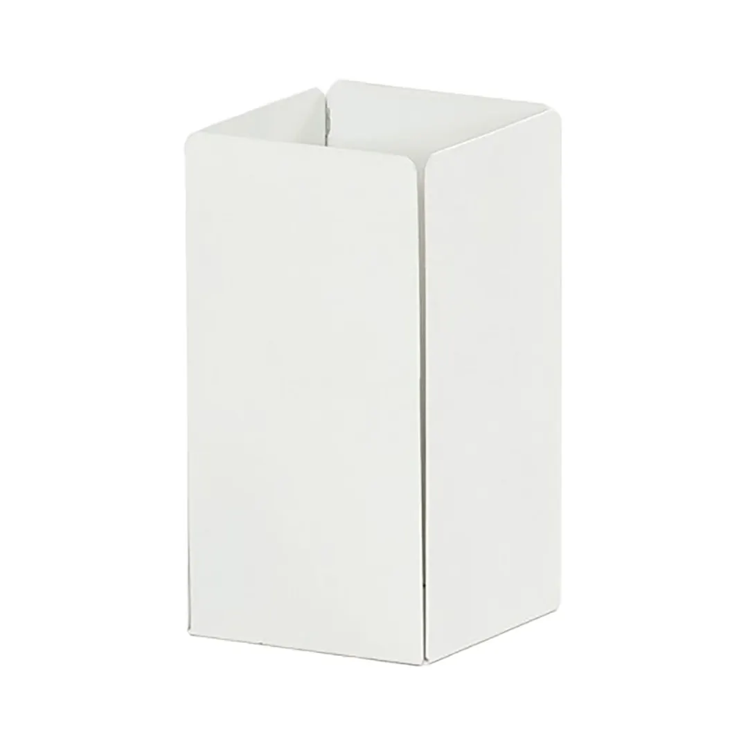 Cal-Mil 23828-15 Juno Condiment Holder, 2.25"W X 2.25"D X 4"H, White Powder-Coated Metal