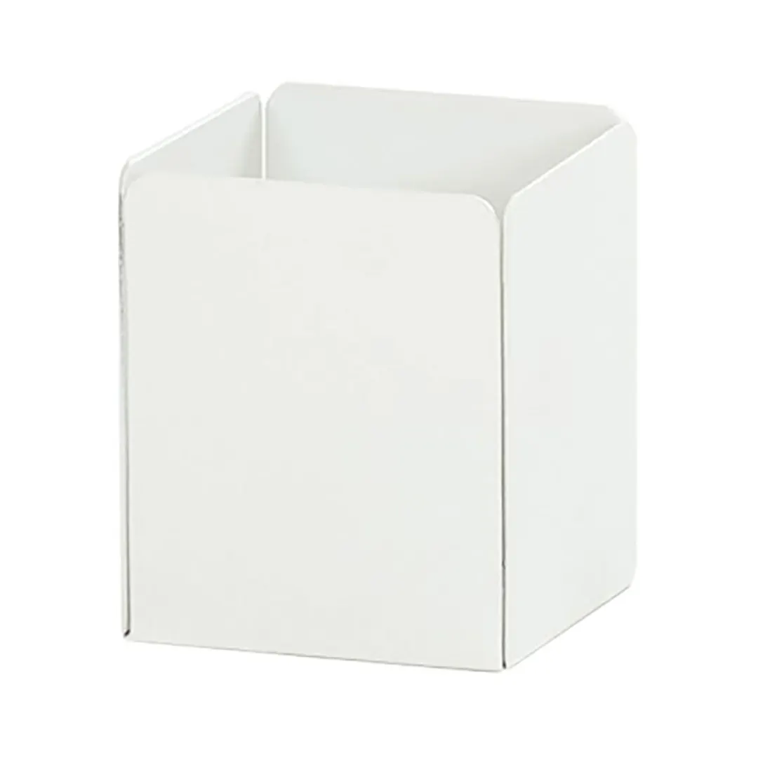 Cal-Mil 23829-15 Juno Condiment Holder, 2.25"W X 2.25"D X 2.5"H, White Powder-Coated Metal