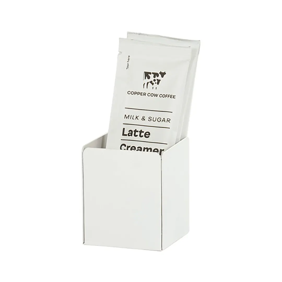 Cal-Mil 23829-15 Juno Condiment Holder, 2.25"W X 2.25"D X 2.5"H, White Powder-Coated Metal