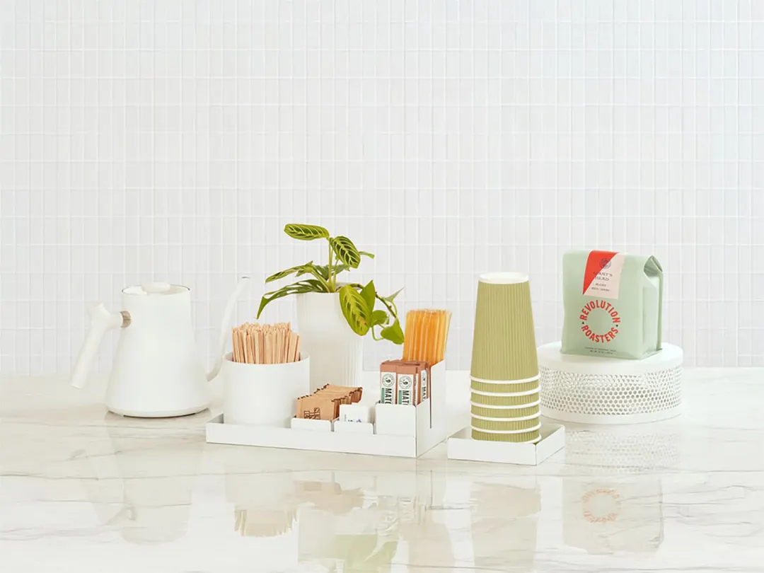 Cal-Mil 23829-15 Juno Condiment Holder, 2.25"W X 2.25"D X 2.5"H, White Powder-Coated Metal