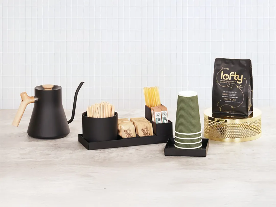 Cal-Mil 23830-13 Onyx Condiment Holder, 4.25" Dia. X 4"H, Black Powder-Coated Metal