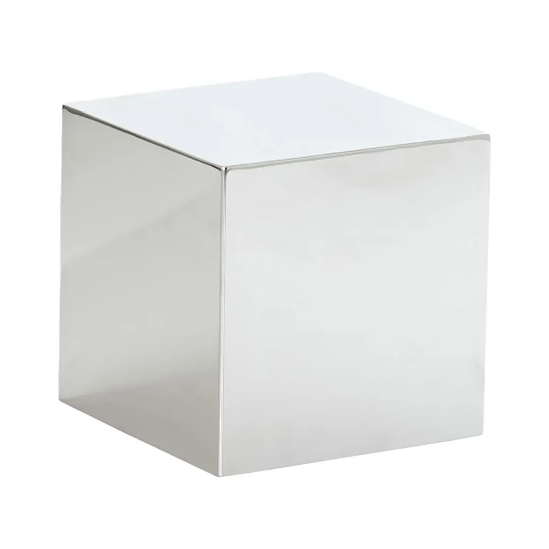Cal-Mil 23872-8-49 Milo Riser, Chrome, 8" W x 8" D x 8" H, 1-2 Steps, Pairable with Cal-Mil 23873
