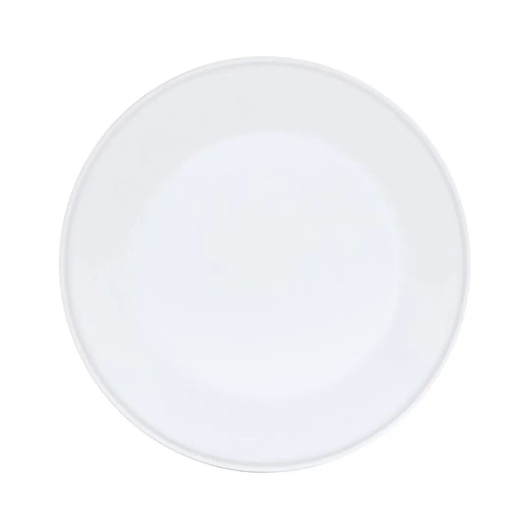 Cal-Mil 24112-11-15 Nova Round Plastic Plate, 11" Dia x 1.25" H, White Melamine, Flat Dinnerware