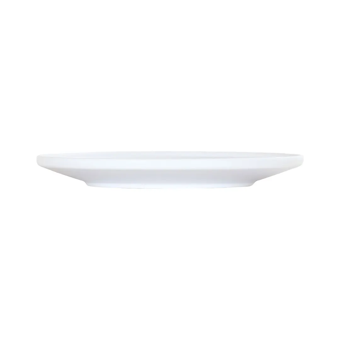 Cal-Mil 24112-9-15 Nova Round Plastic Plate, 9" Diameter x 1" Height, White Melamine Flat Dinnerware