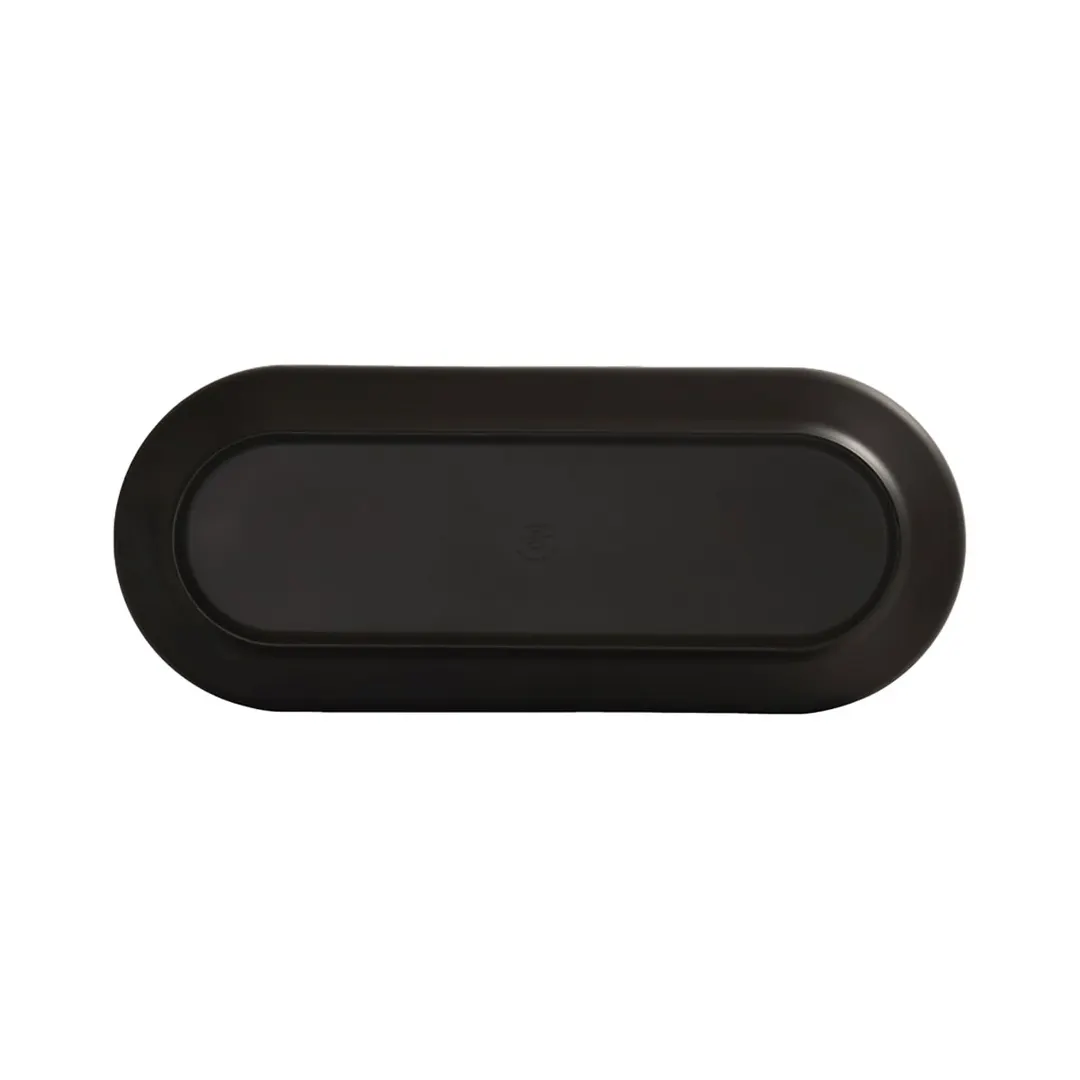 Cal-Mil 24114-922-13 Nova Platter, 9"W X 22"D X 2.5"H, Coupe, Rectangular