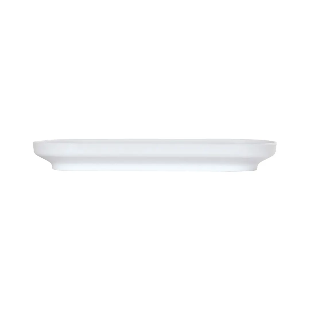 Cal-Mil 24114-922-15 Nova Platter, 9"W X 22"D X 2.5"H, Coupe, Rectangular