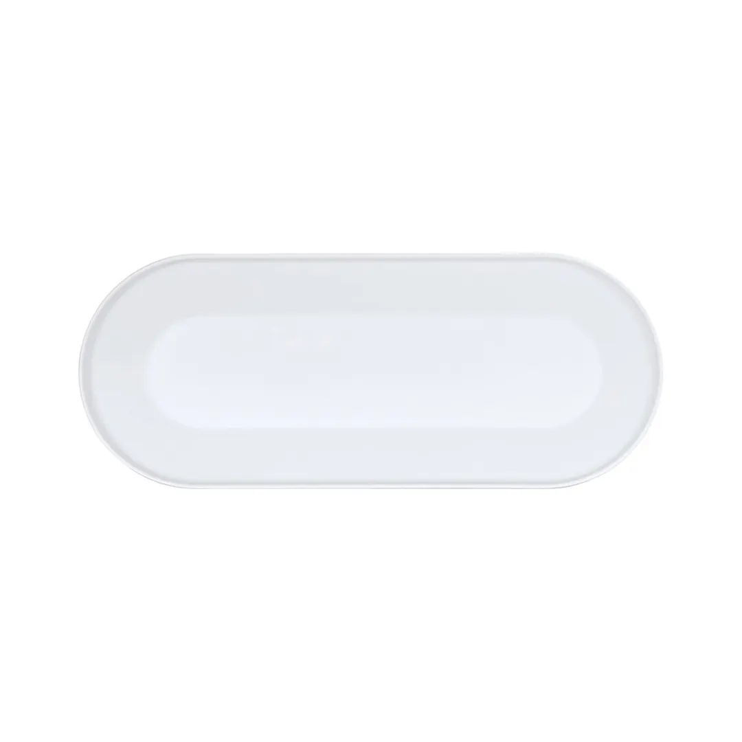 Cal-Mil 24114-922-15 Nova Platter, 9"W X 22"D X 2.5"H, Coupe, Rectangular
