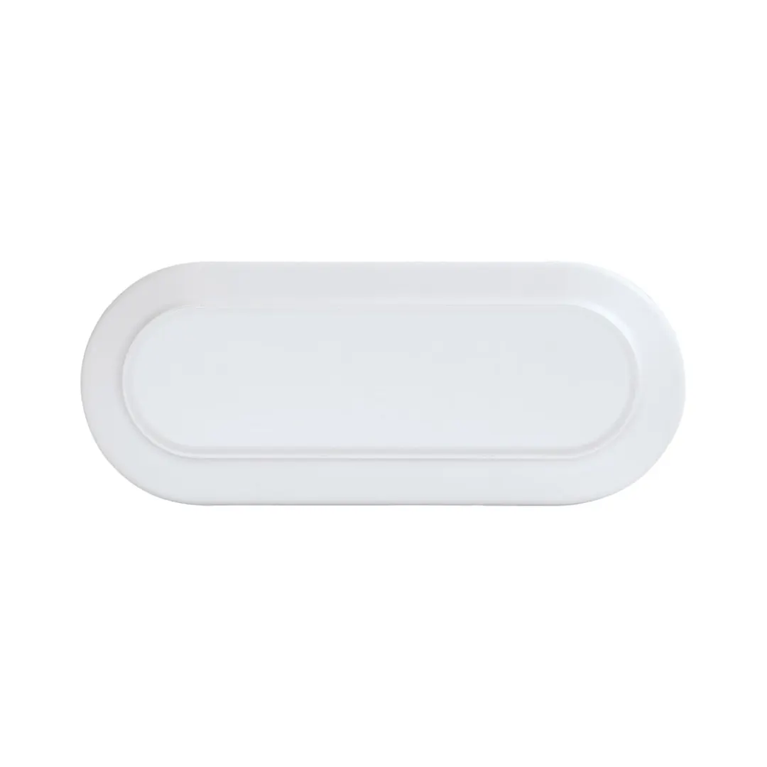 Cal-Mil 24114-922-15 Nova Platter, 9"W X 22"D X 2.5"H, Coupe, Rectangular