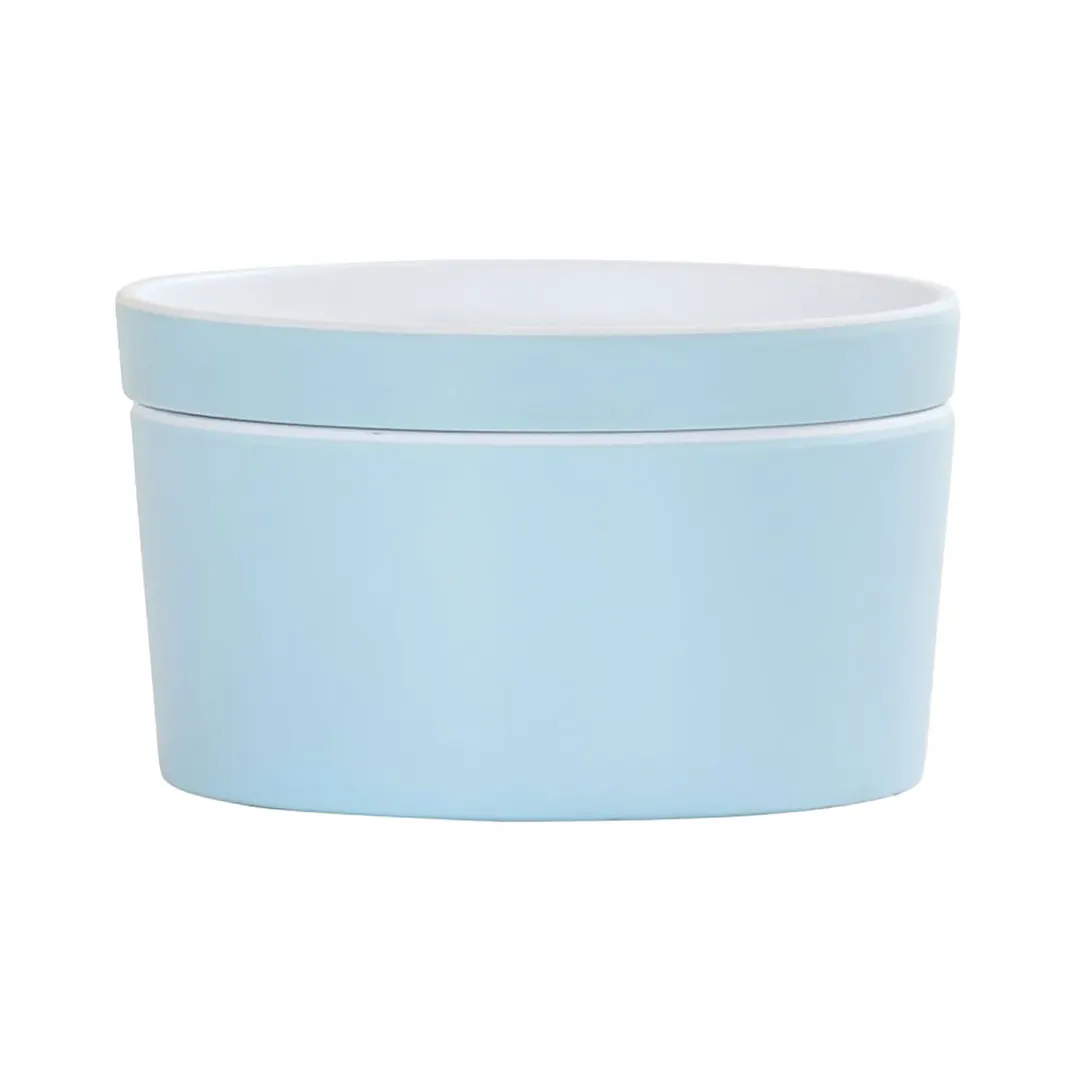 Cal-Mil 24127-5-127 Bento Box, 5" Dia. Round Melamine Dishwasher Safe Ocean Blue