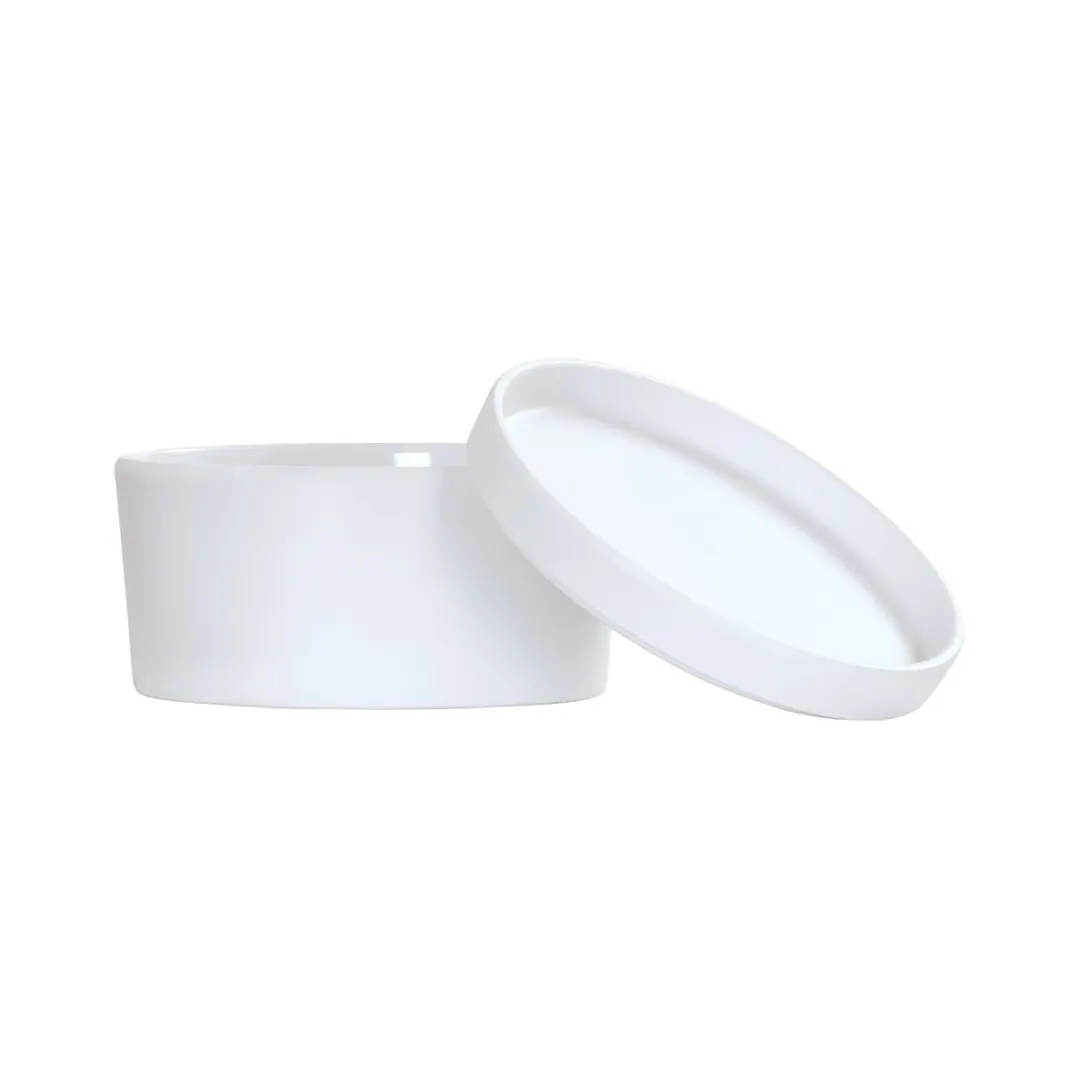 Cal-Mil 24127-5-15 Bento Box, 5" Dia., Round, Melamine, White, Dishwasher Safe