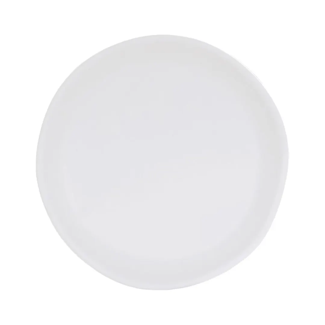 Cal-Mil 24400-6-15 Bali Plate - 6" Dia x 0.5" H, Round Melamine, White, Dishwasher Safe