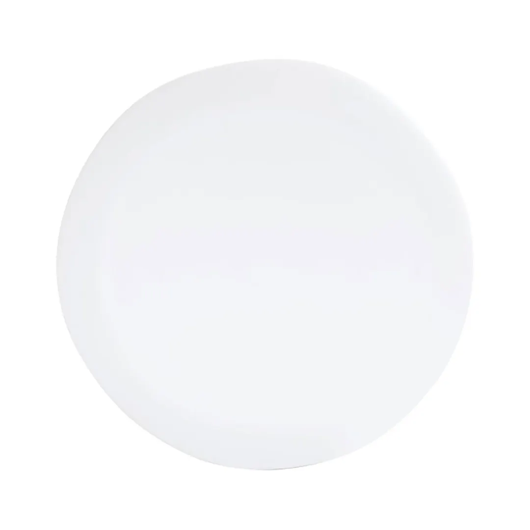 Cal-Mil 24400-6-15 Bali Plate - 6" Dia x 0.5" H, Round Melamine, White, Dishwasher Safe