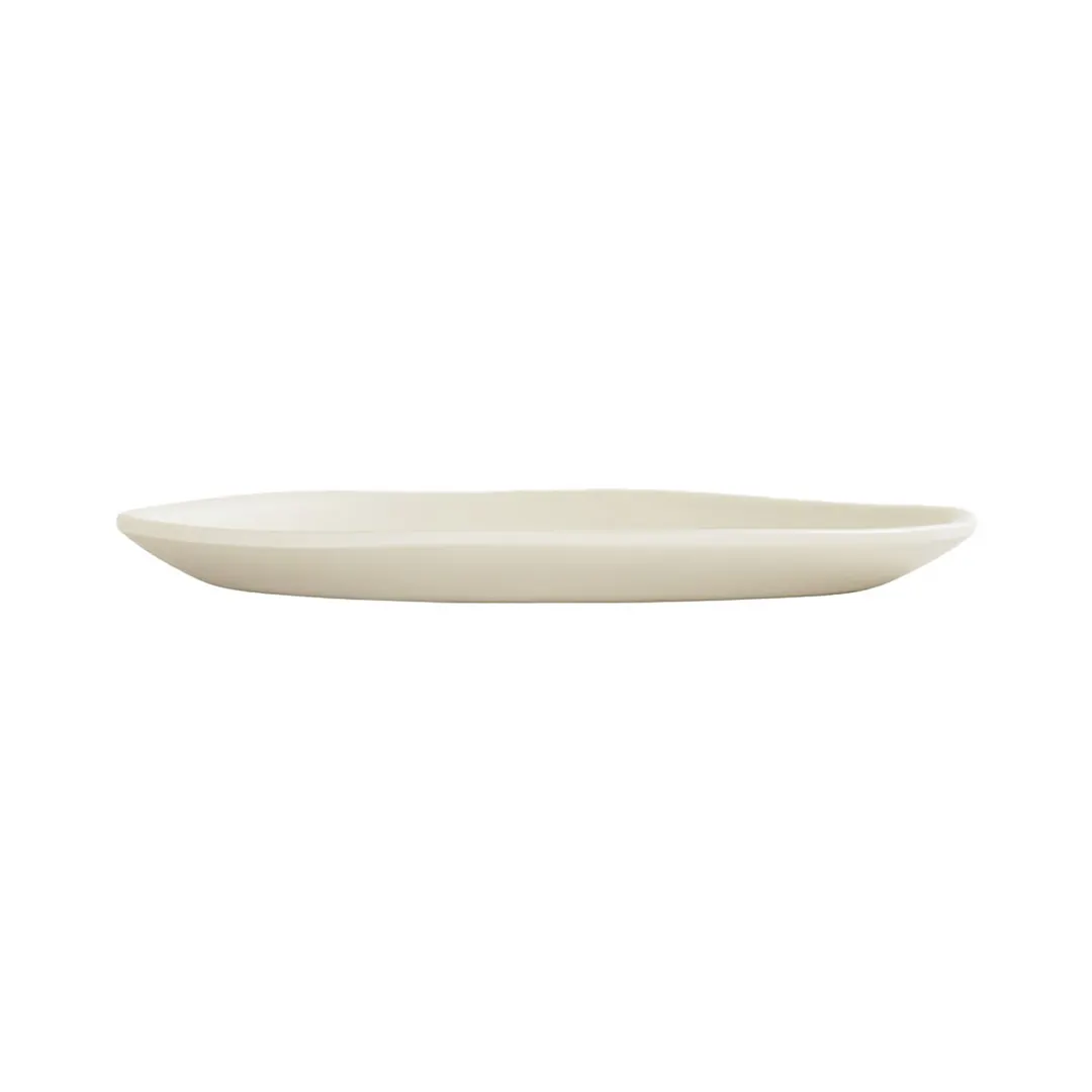 Cal-Mil 24400-8-103 Bali Plate – 8" Diameter x 0.5" Height, Round Ivory Melamine, Dishwasher Safe