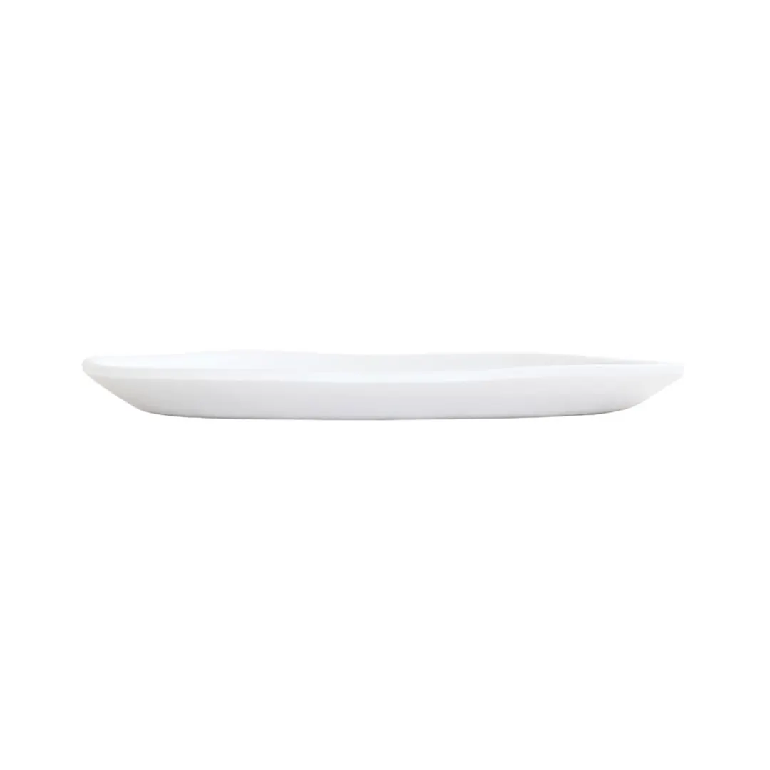 Cal-Mil 24400-8-15 Bali Plate - 8" Dia., 0.5" H, White Melamine Round Plate, Dishwasher Safe, Flat
