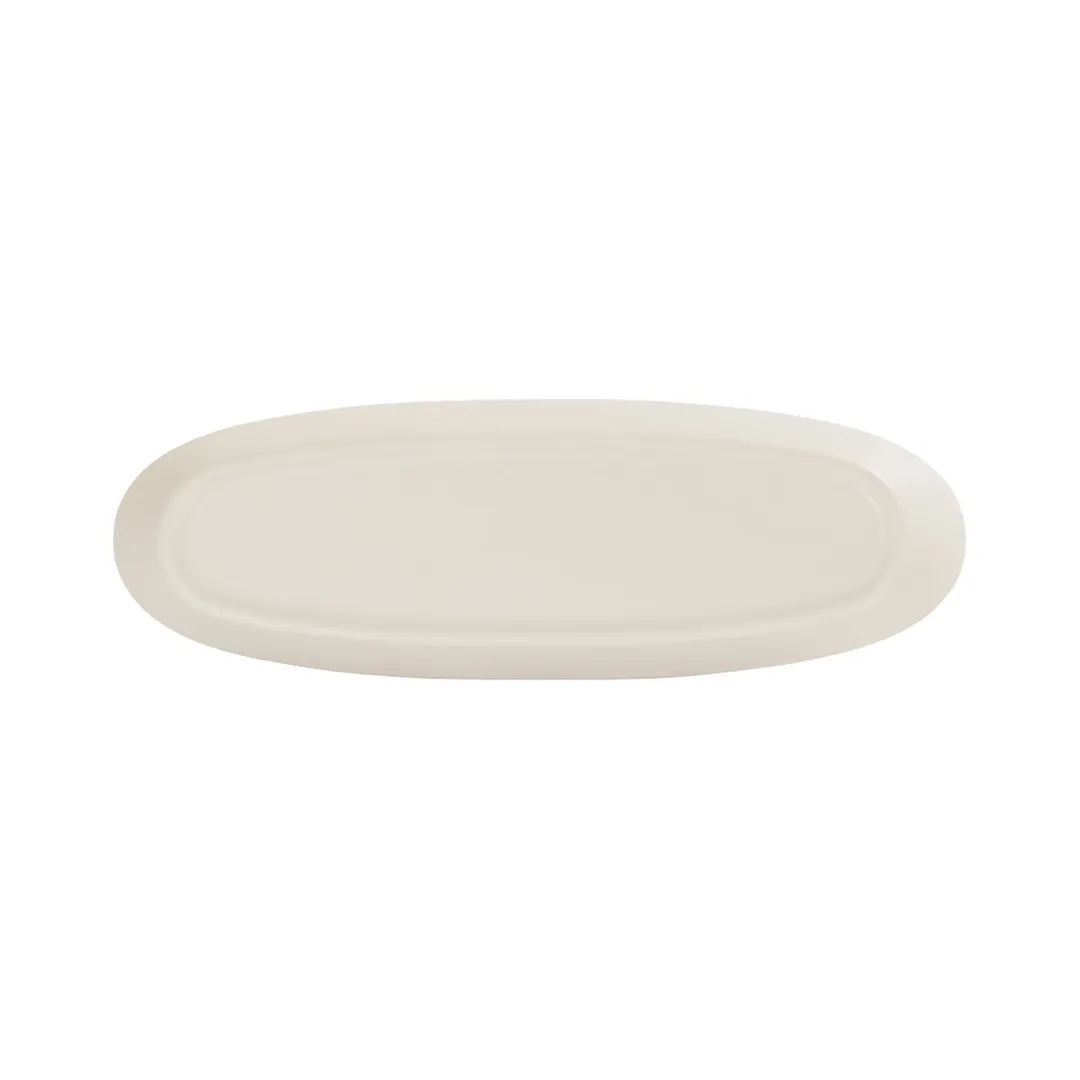 Cal-Mil 24403-412-103 Bali Platter, 12"W X 4"D X 1.75"H, Oval, Dishwasher Safe