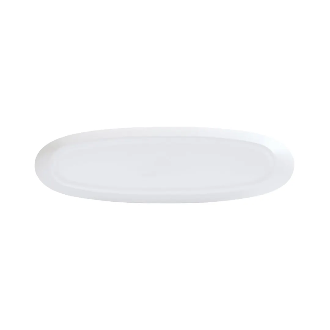 Cal-Mil 24403-620-15 Bali Platter, 20"W X 6"D X 1.75"H, Oval, Dishwasher Safe