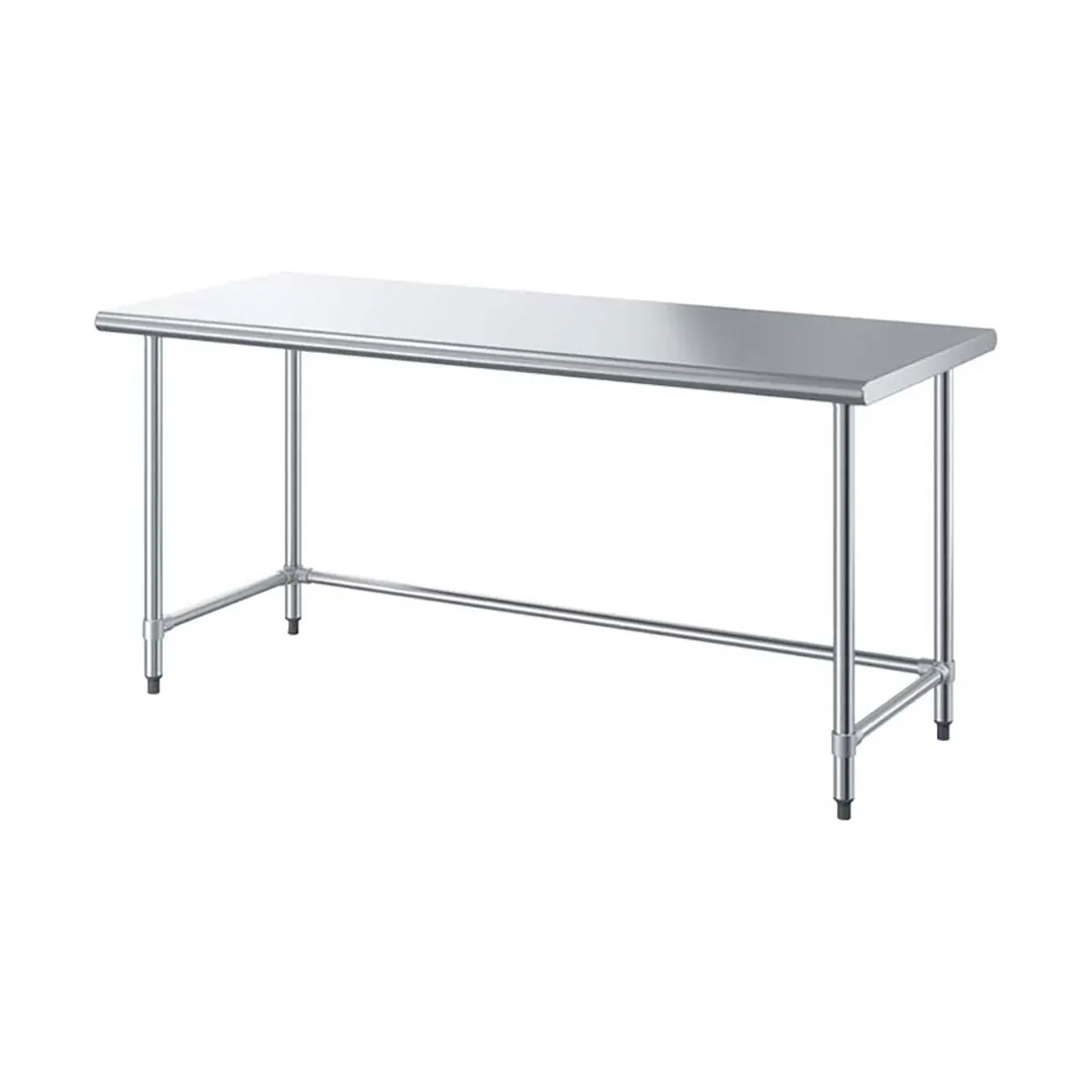 Sapphire Manufacturing SMTO-1824S 24" Open Base Work Table, Stainless Steel Base / Flat Top