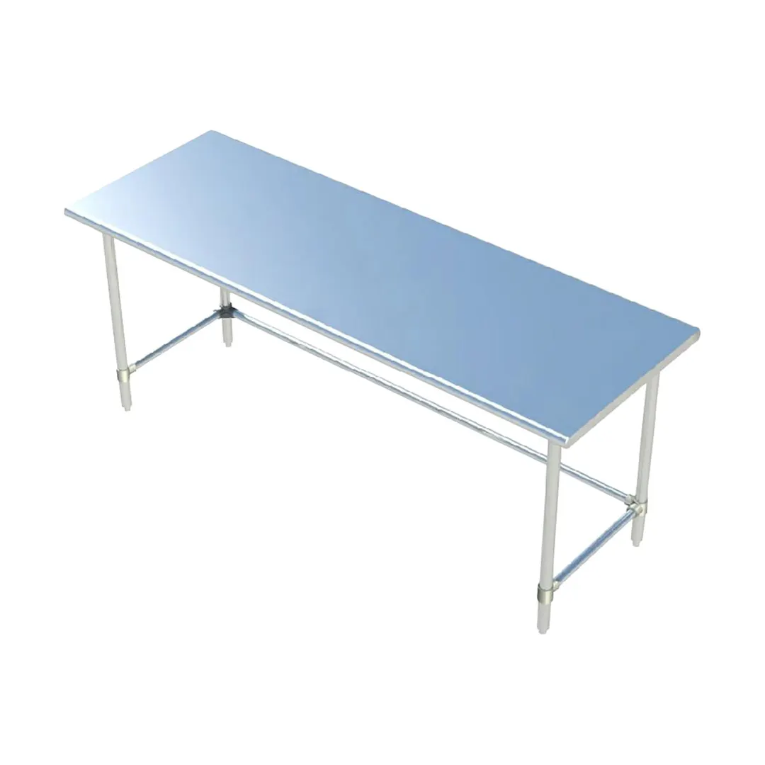 Sapphire Manufacturing SMTO-1824S 24" Open Base Work Table, Stainless Steel Base / Flat Top