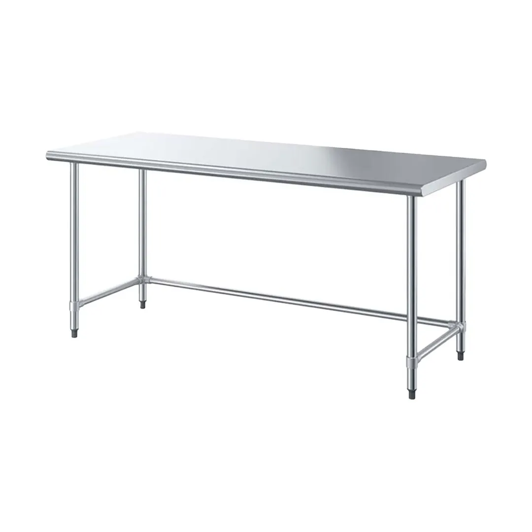 Sapphire Manufacturing SMTO-2424S 24" Open Base Work Table, Stainless Steel Base / Flat Top