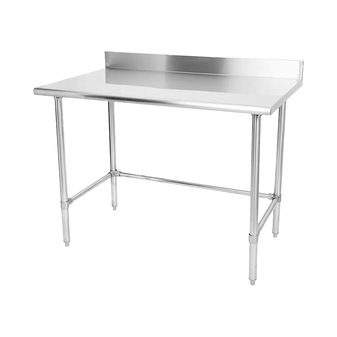 Sapphire Manufacturing SMTOB-2424G 24" Open Base Work Table, Galvanized Base / 5" Backsplash