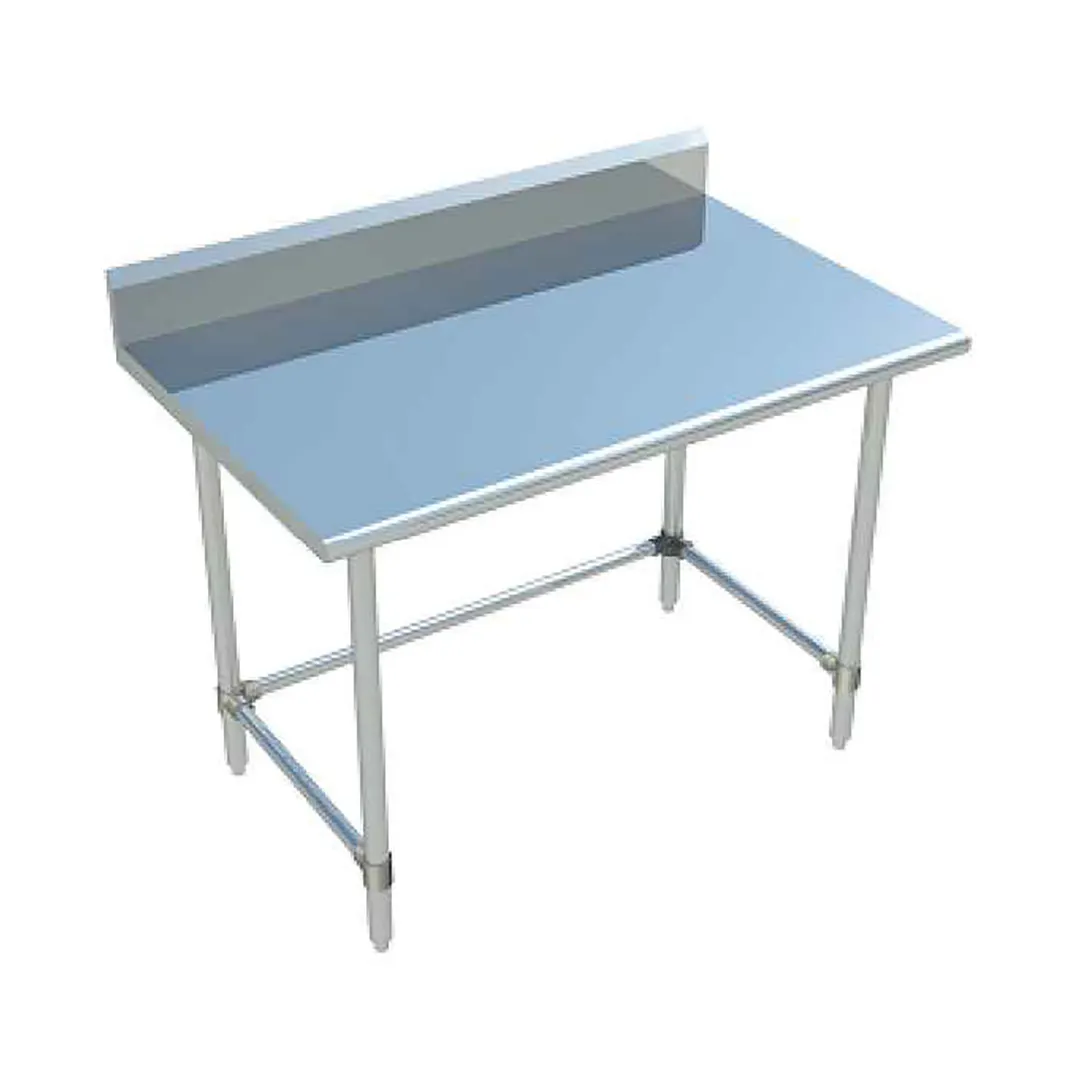 Sapphire Manufacturing SMTOB-2424S 24" Open Base Work Table, Stainless Steel Base / 5" Backsplash