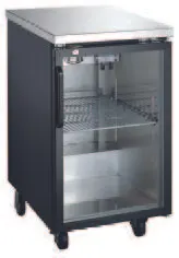 Drago America DRBB27-23GH Back Bar Cooler 23.5"W×30.2"D×39.8"H, 7.8 ft³, Black Door LED 115V R290