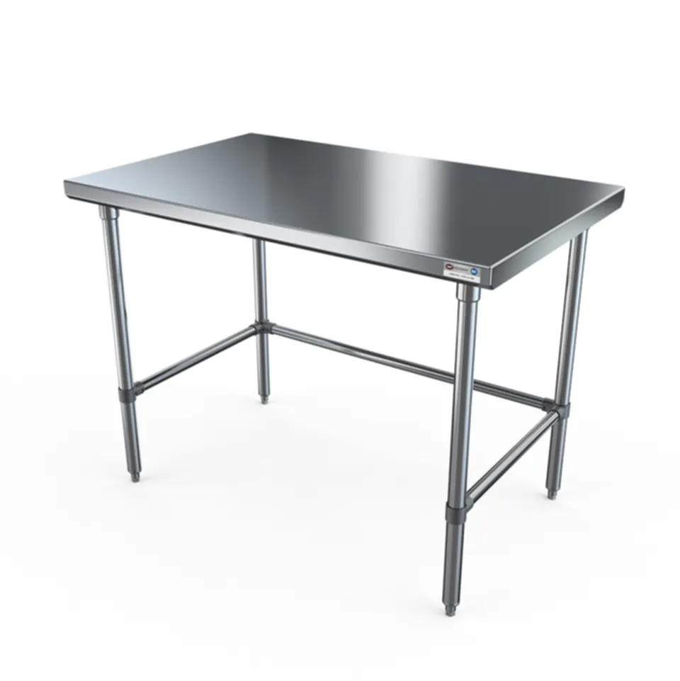 NBR Equipment TS4-7230-X Stainless Steel Top 63" - 72" Work Table