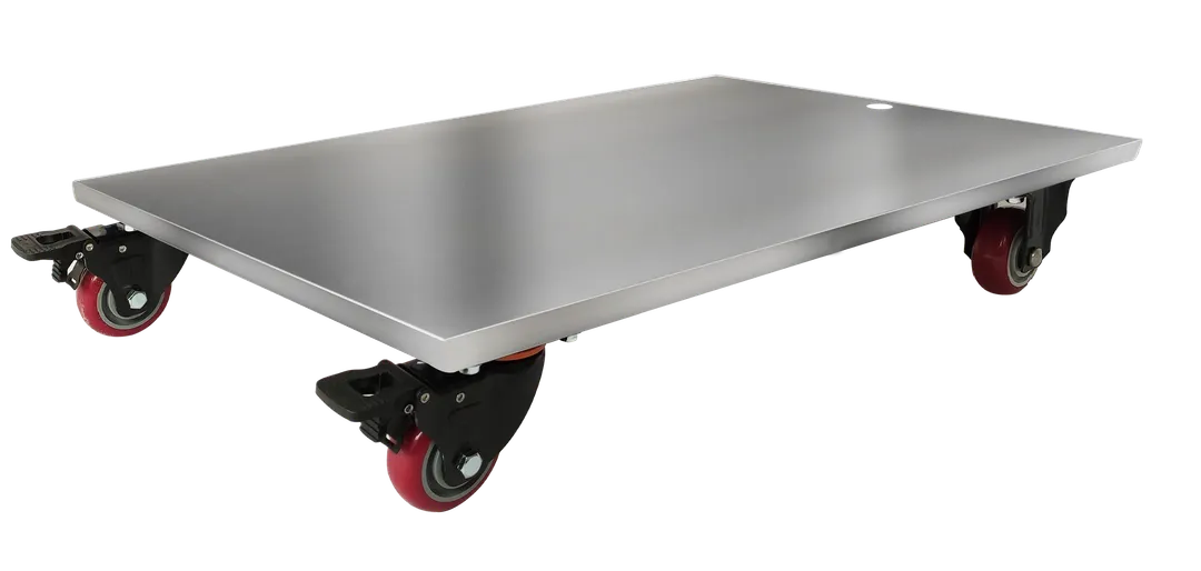 Spaceman DLY-476-A Full Stainless Steel Frozen Drink Dolly, 19"W x 25.8"D, 670 lbs, Locking Casters