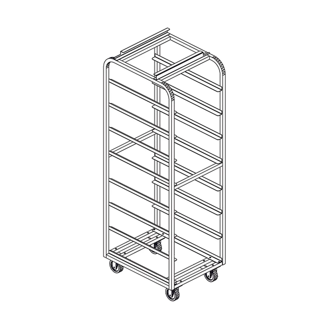 Baxter BDSRSB-10 Roll-In Oven Rack for Double Rack Ovens with (10 ...