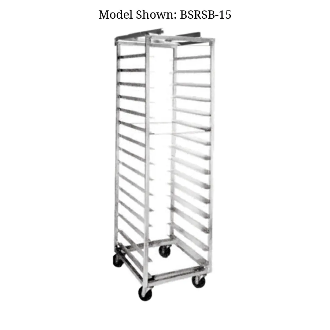Baxter BSRSB-12 Roll-In Oven Rack for Single Rack Oven with (12) Slides, 5" Spacing, Single End Load