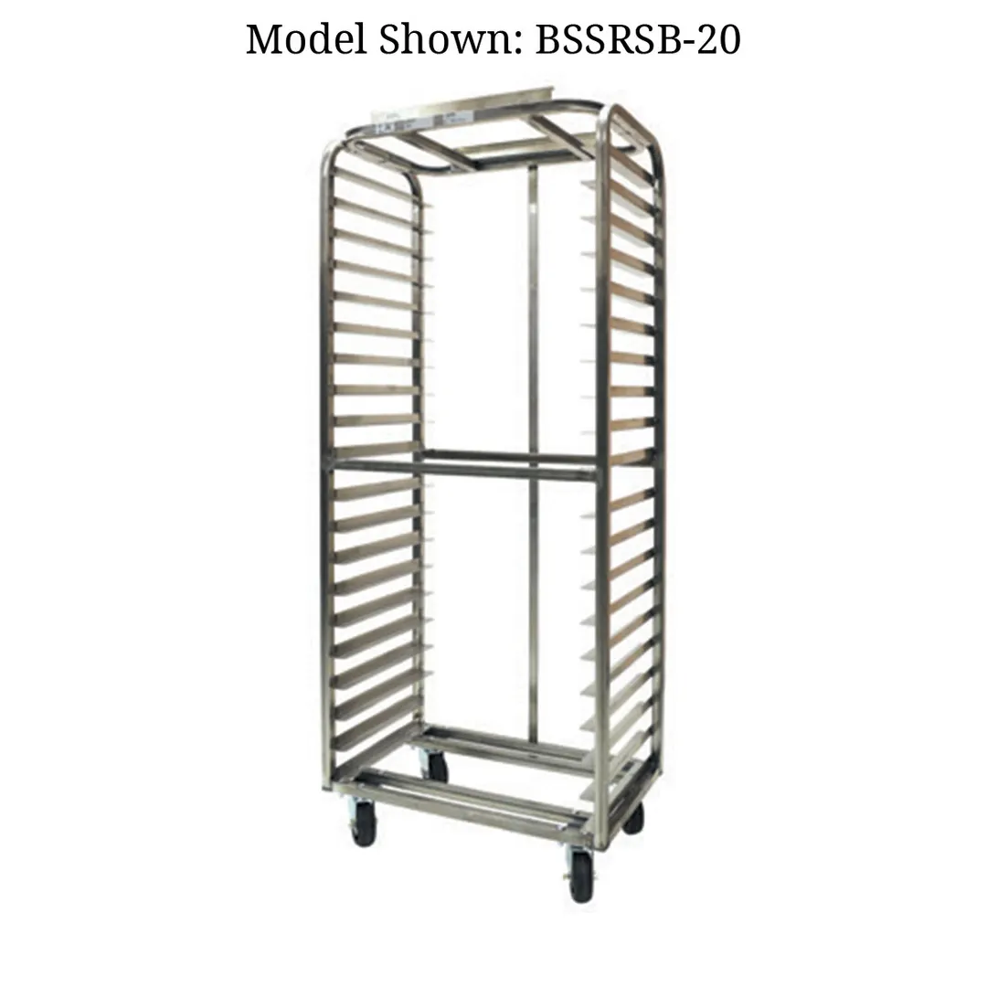 Baxter BSSRSB-15 Roll-In Oven Rack for Single Rack Ovens with (15) Slides, 4" Spacing, Single Side Load