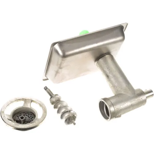 AllPoints 761211 Meat Chopper #12 Hub – Stainless Pan 12‑5/8″×10‑3/8″×4‑3/4″, Steel Knife, Nickel Worm, Cyl