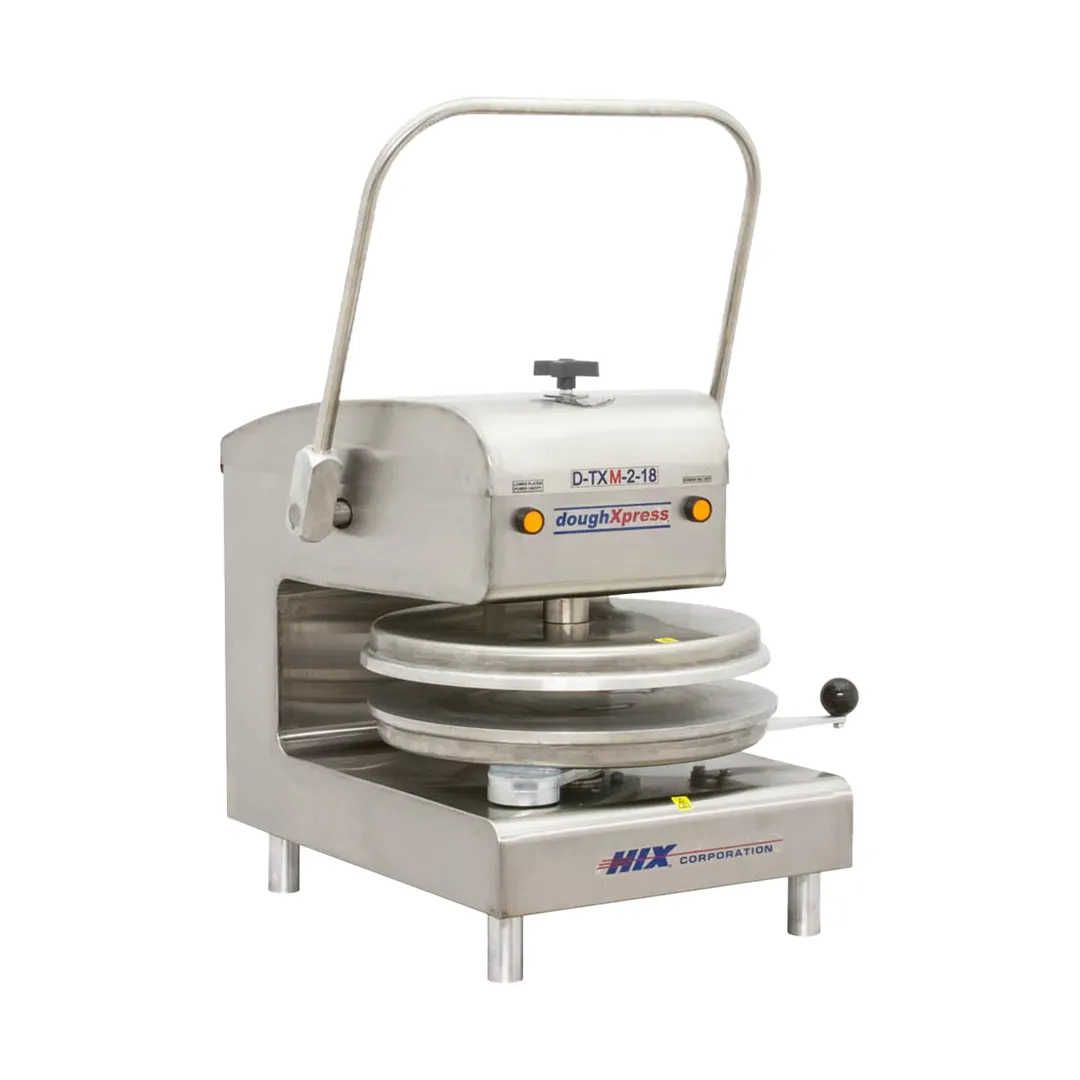 DoughXpress D-TXM-2-18-SS 18" Dual Heat Manual Tortilla/Pizza Dough Press, 3100W, 220V