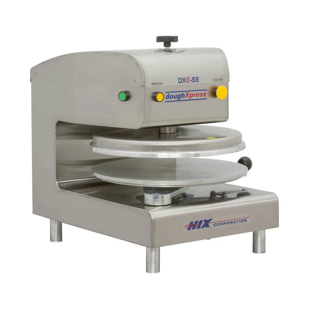 DoughXpress DXE-SS-120 18" Electromechanical Automatic Pizza Dough Press with Single Heat and Digital Temperature Control