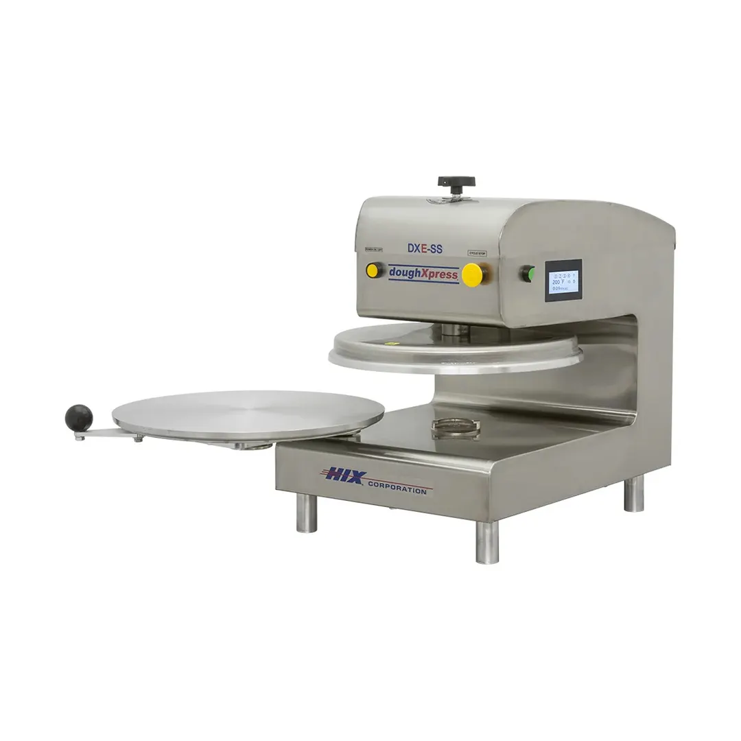 DoughXpress DXE-SS-120 18" Electromechanical Automatic Pizza Dough Press with Single Heat and Digital Temperature Control
