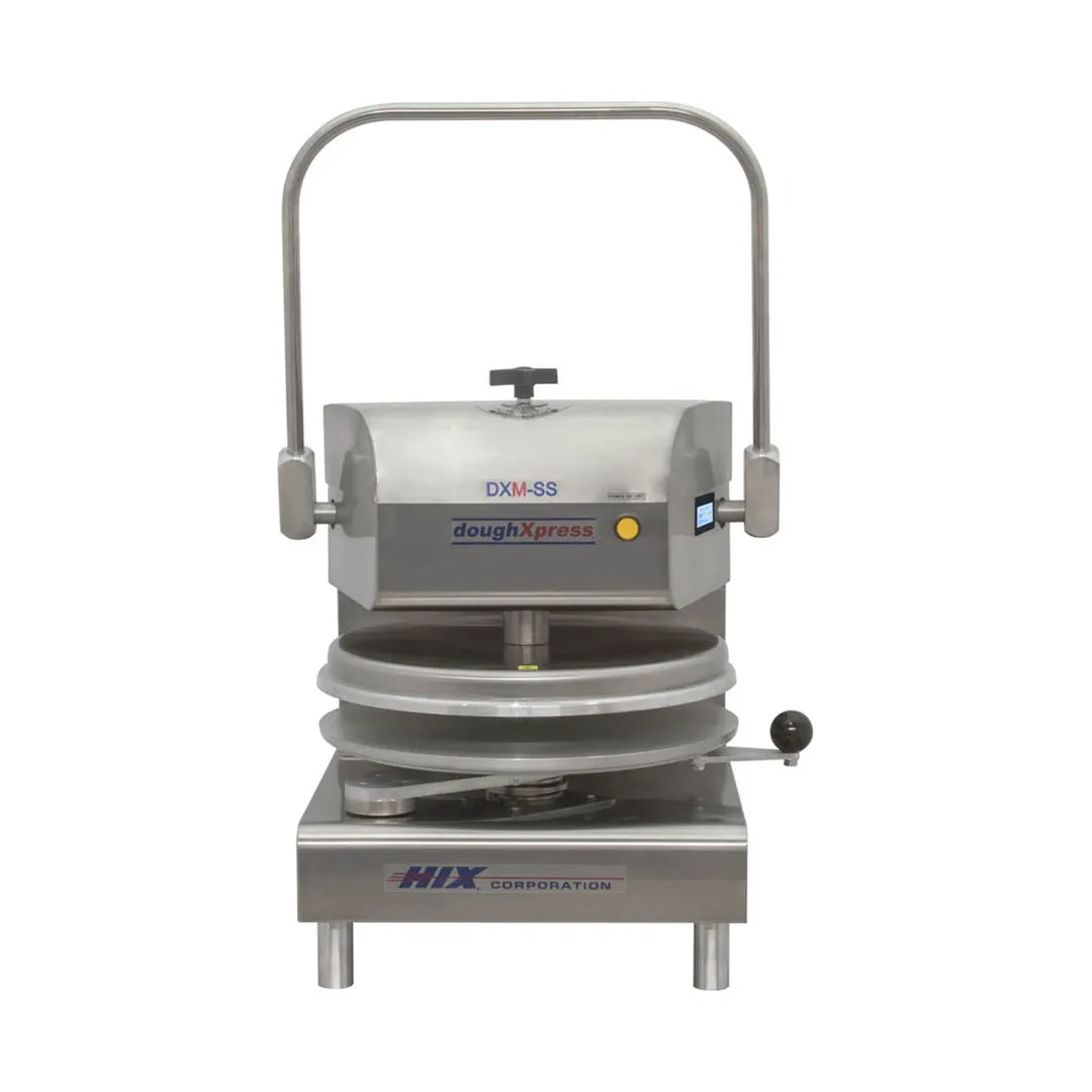 DoughXpress DXM-SS-120 18" Manual Pizza Dough Press with Single Heat and Digital Temperature Control