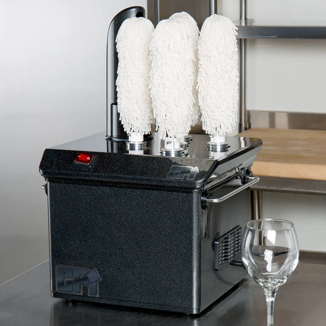 CPI GP5-BLACK Stemshine Pro Gp5 Glass Polisher, Countertop