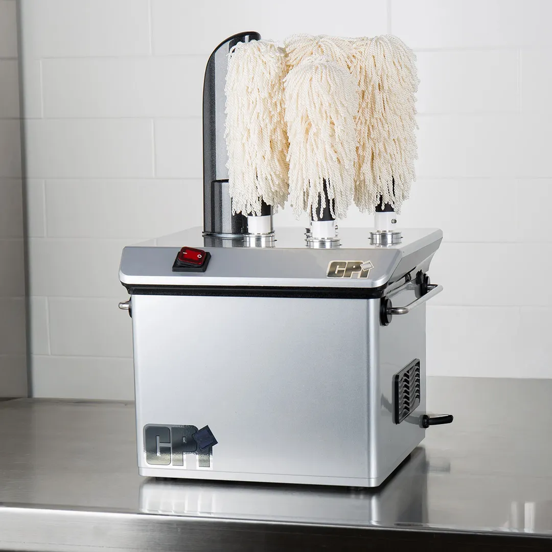 CPI GP5-SILVER StemShine Pro Five Brush Electric Glass Polisher
