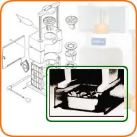 Sunkist S-31K Production Stand – 5-3/4" Height, Plastic, Allows Serving Pans Under Sectionizer
