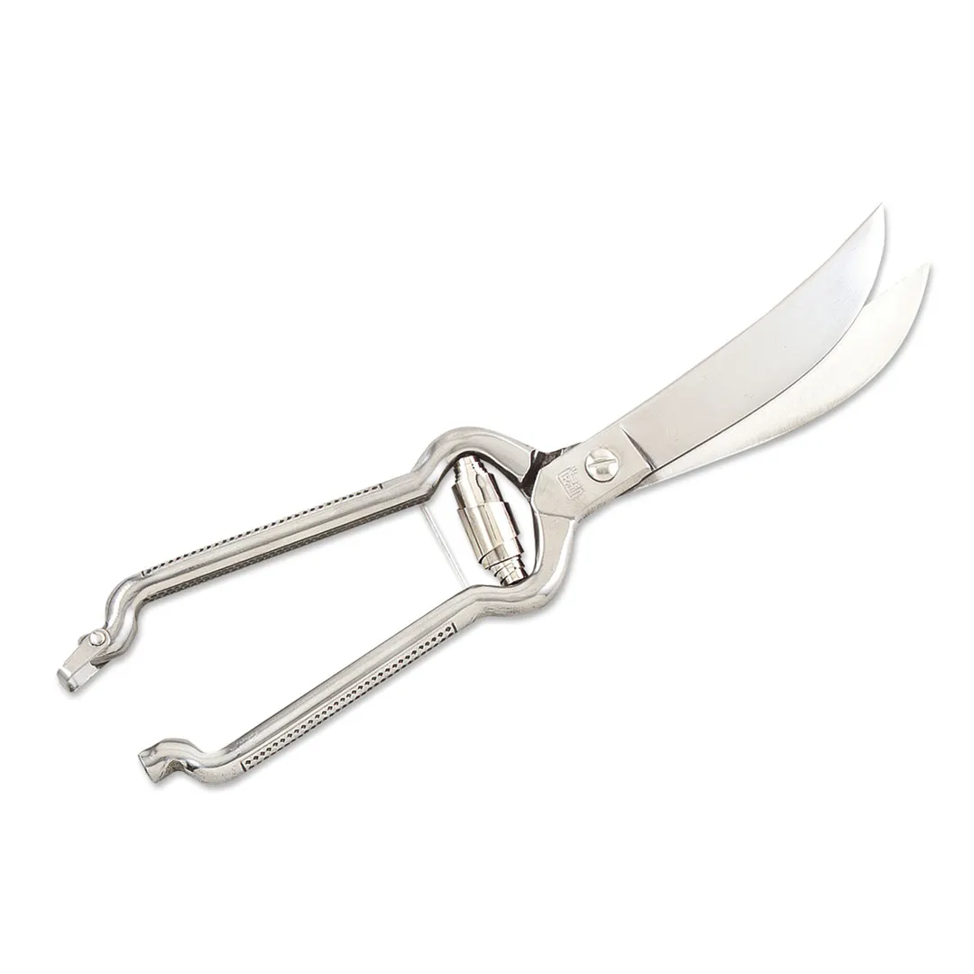 Browne USA 1219 Poultry Shears - 9-1/2" Spring-Operated, Bone Crusher, Chrome Steel Blades, 9" Length