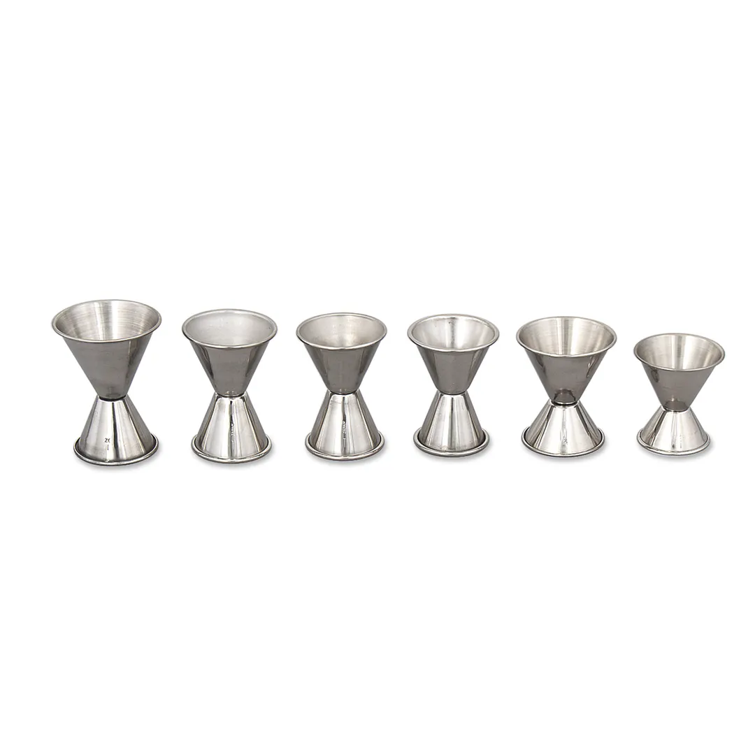 Browne USA 1292 Double Jigger – 1 Oz / 1.5 Oz Stainless Steel, Satin Interior – Pouring Tool